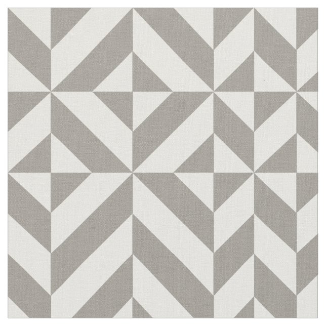 Silver Geometric Deko Cube Pattern Stoff (Nahaufnahme)
