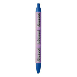 Silver gesegnet Lila Tinte Pen Kugelschreiber