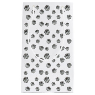 Silver Gift Boxes Elegant Holiday Premium Party Kleine Geschenktüte