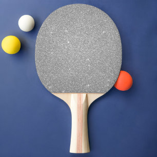 Silver Girly Glitzer und Sparkle Tischtennis Schläger