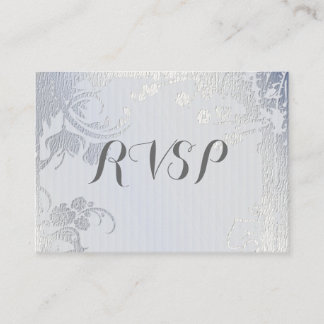 Silver Glimmer Floral UAWG Begleitkarte