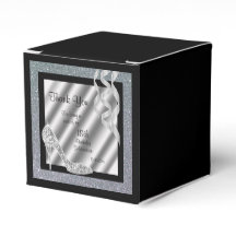 Silver Glittery Stiletto & Streamers