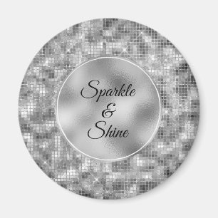 Silver Glitz Magnet