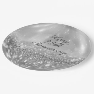 Silver Glitzer Ball Paper Teller