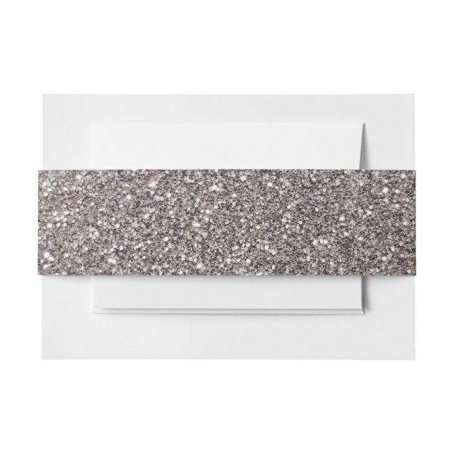 Silver Glitzer Einladungsbanderole (Vorderseite Beispiel)