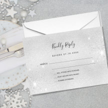 Silver Glitzer elegante Hochzeitsfeier UAWG