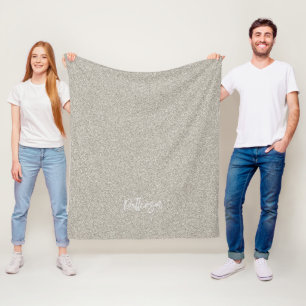 Silver Glitzer Elegante Wohngestaltung HochzeitNAM Fleecedecke