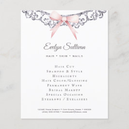 Silver Glitzer Frame Rosa Bug Flyer