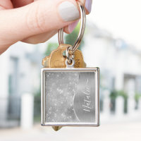 Silver Glitzer Glam Bling Personalisiert Metallic