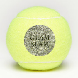 Silver Glitzer Glam Slam Tennisbälle