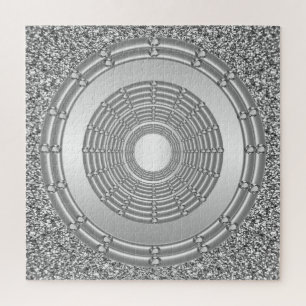 Silver Glitzer Jigsaw Puzzle