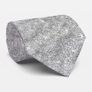 Silver Glitzer Krawatte