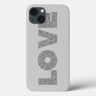 Silver Glitzer Liebe Case-Mate iPhone Hülle
