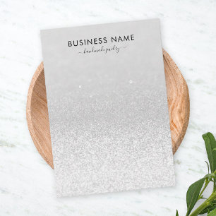 Silver Glitzer Lights Earring Juwelier Display Visitenkarte