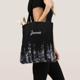Silver Glitzer Mit Monogramm Personalisiertes Gesc
