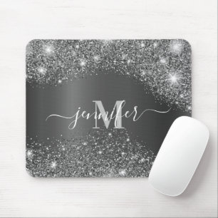 Silver Glitzer Mousepad