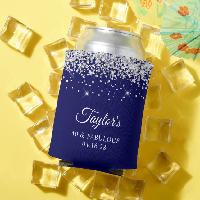 Silver Glitzer Navy Blue 40 & Fabulous Dosenkühler (In Situ Sommer)
