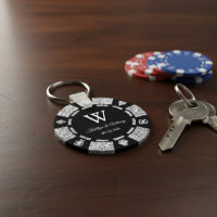 Silver Glitzer Poker Chip Casino Gastgeschenk Hoch