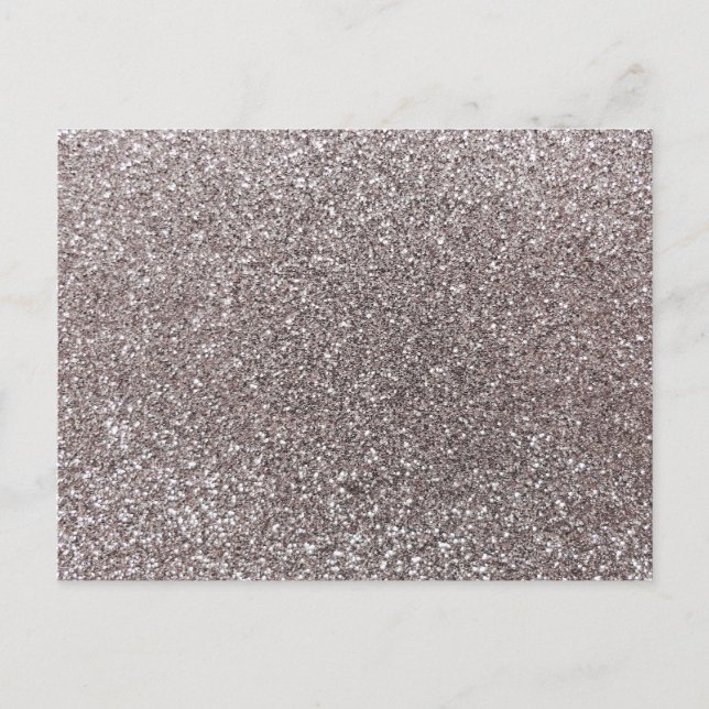 Silver Glitzer Postkarte (Vorderseite)