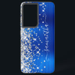Silver Glitzer Royal Blue Foil Girly Signature Samsung Galaxy Hülle<br><div class="desc">Girly Imitate glitzern silber Glitzer Highlights auf der links Kante gepaart mit einem königsblauen gebürsteten Metal-Folie Digital Art Design. Die zeitgenössische, mädchenhafte Unterschrift besticht durch einen eleganten Schriftart mit dekorativen Schwänzen in vertikaler Form. Passen Sie die Stile des Schriftartes an oder verschieben Sie die glitzernden Grafiken, um Ihre eigene Telefonanlage...</div>