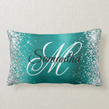 Silver Glitzer Shiny Aqua Aquamarin Foil Extravaga