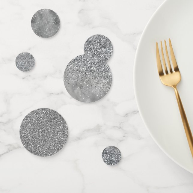 Silver Glitzer Sparkle Konfetti (Gruppe)