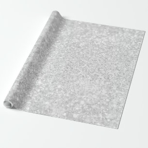 Silver Glitzer Sparkley Geschenkpapier
