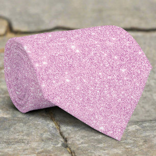 Silver Glitzer Texture Lila Sparkling Shiny Krawatte