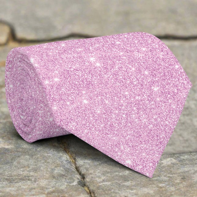 Silver Glitzer Texture Lila Sparkling Shiny Krawatte (Von Creator hochgeladen)