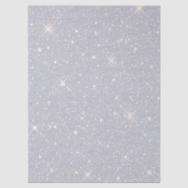 Silver Glitzer Texture White Sparkling Diamond Seidenpapier