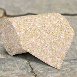 Silver Glitzer Texture Yellow Sparkling Shiny Krawatte