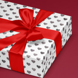 Silver Glitzer Tiny Heart Gemustert Wrapping Paper Geschenkpapier