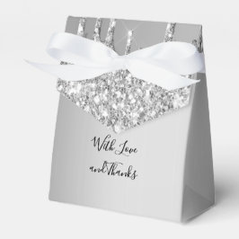 Silver Glitzer Tropfen Driving Glitzer Wedding Geschenkschachtel