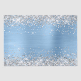 Silver Glitzer und Light Blue Ombre Foil Seidenpapier