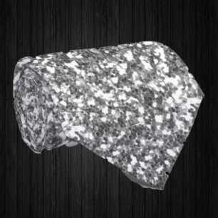 Silver Glitzern Imitate Glitzer Extravagant Luxus Krawatte