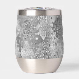 Silver Glitzy Glitzer Snake Skin