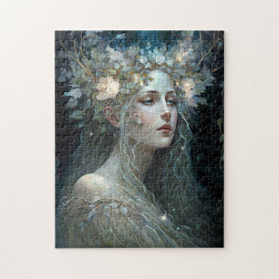 Silver Goddess Fantasy Art Puzzle