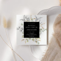 Silver Gold Floral Elegantes Open House