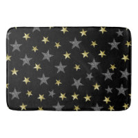 Silver & Gold Stars Black Hollywood Star Glam