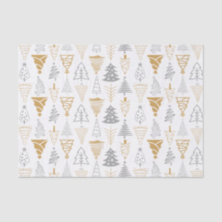 Silver & Gold Weihnachtsbaum Tissue Seidenpapier