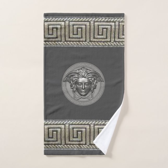 Silver Gorgon - Medusa Guest / Geschenk Badhandtuch Set (Handtuch)