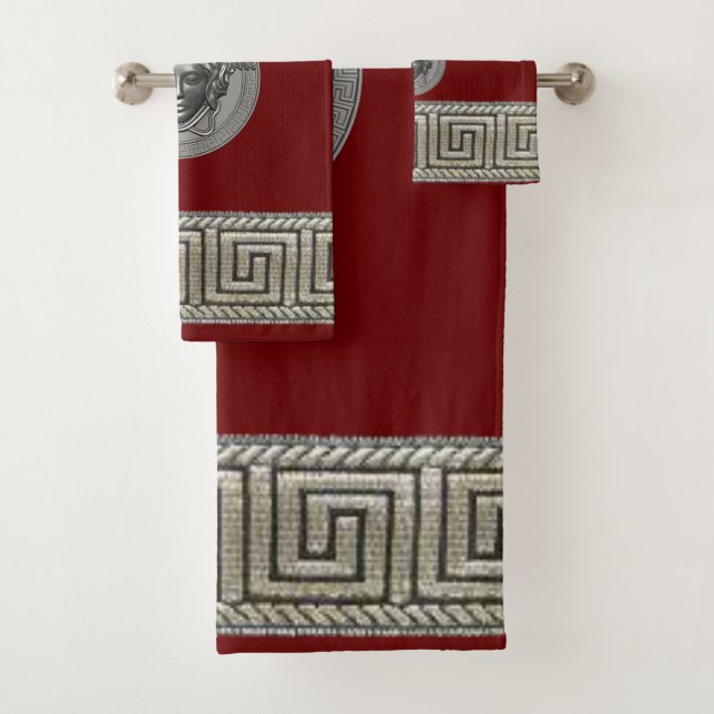 Silver Gorgon - Medusa Guest / Geschenk Badhandtuch Set (Insitu)