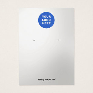 Silver Gradient Add Logo Overse Display Card