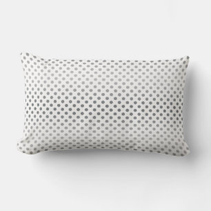 Silver Gradient Polka Dots von Shirley Taylor Lendenkissen