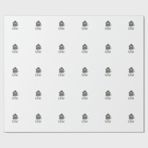 Silver Graduation Cap Glitzer hinzufügen Name grad Geschenkpapier