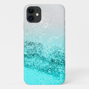 Silver Gray Aqua Aquamarin Ocean Glitzer #1 Case-Mate iPhone Hülle