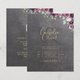 Silver Gray Berry Floral Wedding Winter Fall
