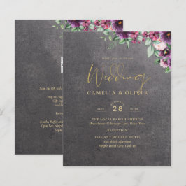 Silver Gray Berry Floral Wedding Winter Fall