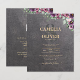 Silver Gray Berry Floral Wedding Winter Fall