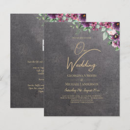 Silver Gray Berry Floral Wedding Winter Fall